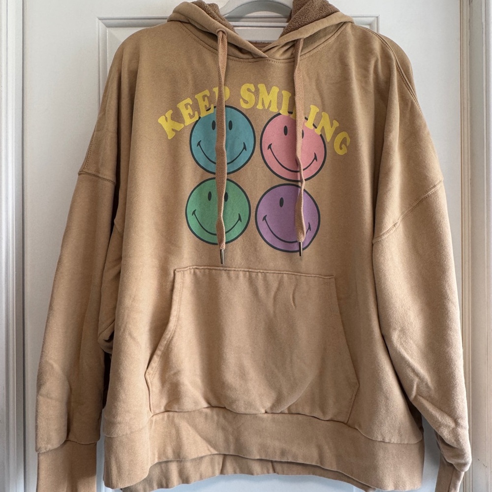 American Eagle Outfitters Cozy Tan Hoodie